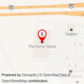 The Home Depot on Waterville Commons Drive, Waterville Maine - location map