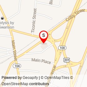 Buen Apetito on Chaplin Street, Waterville Maine - location map
