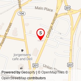 R E Drapeau on College Avenue, Waterville Maine - location map