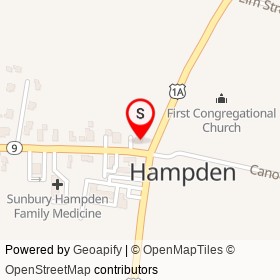 Scissor Excitement on Western Avenue, Hampden Maine - location map