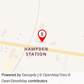 Reflections Hair Salon on Western Avenue, Hampden Maine - location map