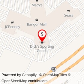 Dick's Sporting Goods on Stillwater Avenue, Bangor Maine - location map