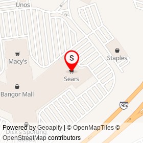 Sears on Stillwater Avenue, Bangor Maine - location map