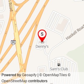 Denny's on Haskell Road, Bangor Maine - location map