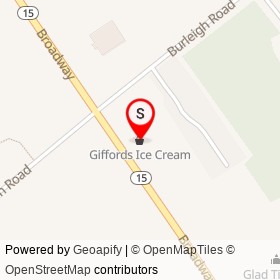Giffords Ice Cream on Broadway, Bangor Maine - location map
