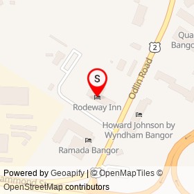 Rodeway Inn on Odlin Road, Bangor Maine - location map