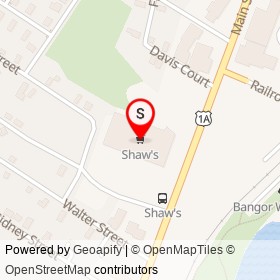 Shaw's on Main Street, Bangor Maine - location map
