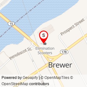 Hartford's Auto on State Street, Brewer Maine - location map