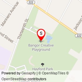 Bangor Creative Playground on Union Street, Bangor Maine - location map