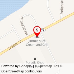 Jimmie's Ice Cream and Grill on North Main Street, Brewer Maine - location map