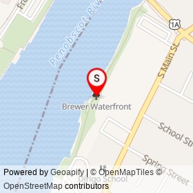 Brewer Waterfront on , Brewer Maine - location map