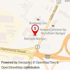 Ramada Bangor on Odlin Road, Bangor Maine - location map