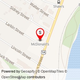 McDonald's on Larkin Street, Bangor Maine - location map