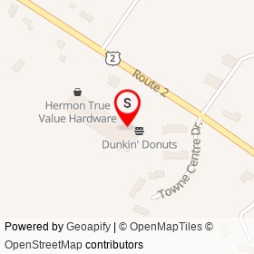 Danforth's on Route 2, Hermon Maine - location map
