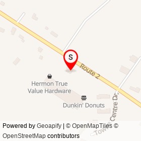 Seaboard Federal Credit Union on Route 2, Hermon Maine - location map