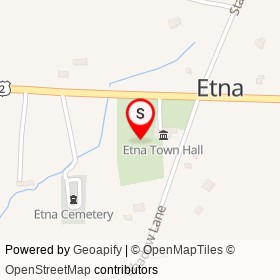 Etna Town Baskeball Court on , Etna Maine - location map