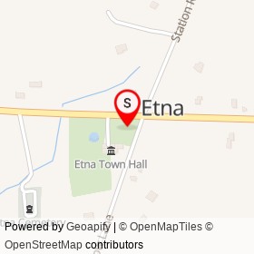 Etna Veterans Memorial on US 2;ME 100, Etna Maine - location map