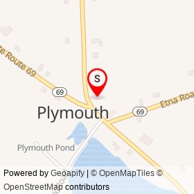 Plymouth Village Store on Moosehead Trail, Plymouth Maine - location map