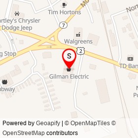 Gilman Electric on Main Street, Newport Maine - location map