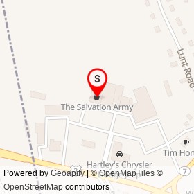 The Salvation Army on US 2, Newport Maine - location map