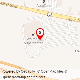Walmart Pharmacy on Main Street, Palmyra Maine - location map