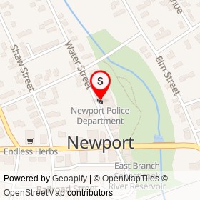 Newport Police Department on Water Street, Newport Maine - location map