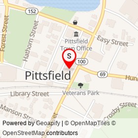 Pittsfield Community Theatre on Main Street, Pittsfield Maine - location map