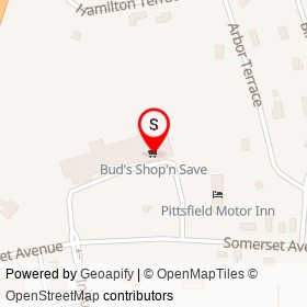 Bud's Shop'n Save on Somerset Plaza, Pittsfield Maine - location map