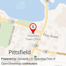 Pittsfield Police Department on Somerset Avenue, Pittsfield Maine - location map