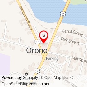 University Credit Union on Main Street, Orono Maine - location map