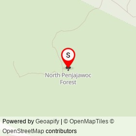 North Penjajawoc Forest on , Bangor Maine - location map