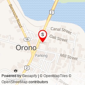 Webster on , Orono Maine - location map