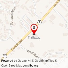 Thriftway on Park Street, Orono Maine - location map