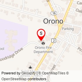 Orono Police Department on Main Street, Orono Maine - location map