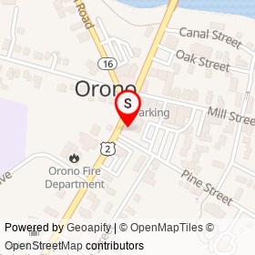 Fringe on Main Street, Orono Maine - location map