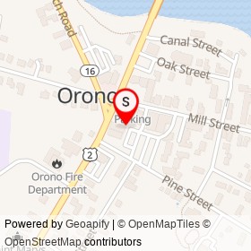 The Common Loon on Mill Street, Orono Maine - location map