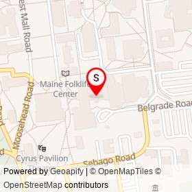 Hauck Auditorium on Belgrade Road, Orono Maine - location map