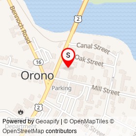 The Family Dog on Mill Street, Orono Maine - location map
