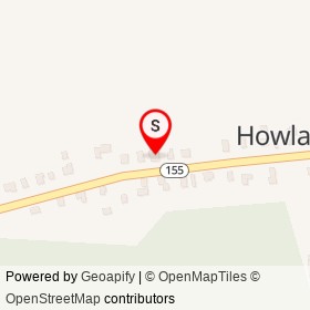 No Name Provided on Lagrange Road, Howland Maine - location map