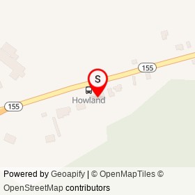 95 Market and Diner on Lagrange Road, Howland Maine - location map