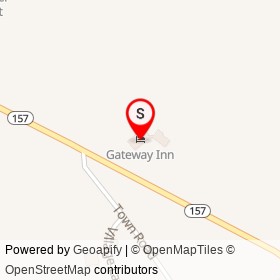Gateway Inn on State Route 157, Medway Maine - location map