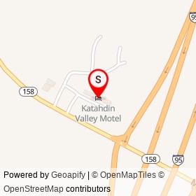 Katahdin Valley Motel on Main Street, Sherman Maine - location map