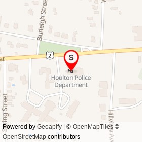 Houlton Police Department on Military Street, Houlton Maine - location map