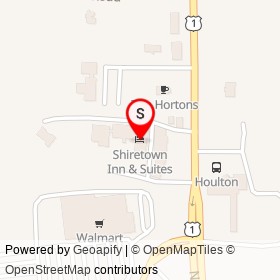 Shiretown Inn & Suites on North Street, Houlton Maine - location map