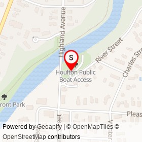 Houlton Public Boat Access on , Houlton Maine - location map