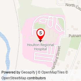 Houlton Regional Hospital on Hartford Street, Houlton Maine - location map