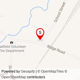 Oakfield Thrift on Ridge Road, Oakfield Maine - location map