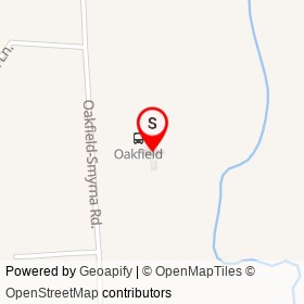 Circle K on Oakfield-Smyrna Road, Oakfield Maine - location map