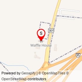 Waffle House on US 301;US 501,  North Carolina - location map