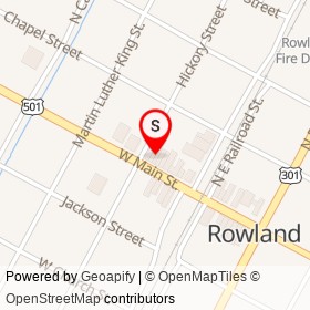 Mi Garibaldi on West Main Street, Rowland North Carolina - location map
